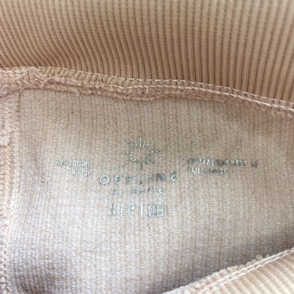 NWOT Aerie Offline High Waisted Ribbed Pink Leggings - Picture 12 of 14